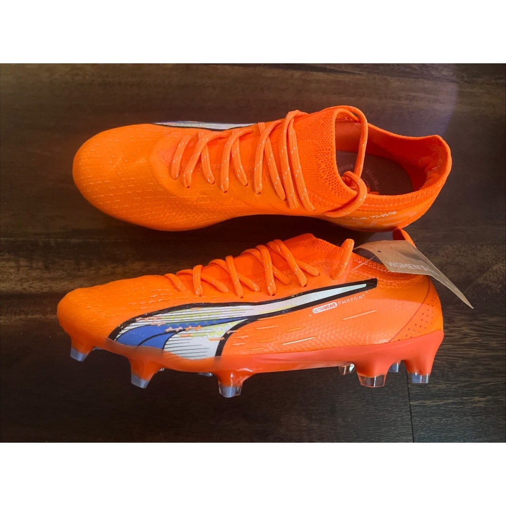 New Puma Womens Ultra Ultimate FG Soccer Cleats Size 6 Orange